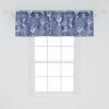 Ambesonne Garden Scene Window Valance, Neutral Traditional Roses and Floral Pattern Boho Romance Print, Curtain Valance for Kitchen Bedroom Decor with Rod Pocket, 54″ X 18″, Cream White Dark Sepia(Off White Quartz)