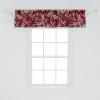 Ambesonne Garden Scene Window Valance, Neutral Traditional Roses and Floral Pattern Boho Romance Print, Curtain Valance for Kitchen Bedroom Decor with Rod Pocket, 54″ X 18″, Cream White Dark Sepia(Pale Mustard Raspberry)