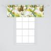Ambesonne Garden Scene Window Valance, Neutral Traditional Roses and Floral Pattern Boho Romance Print, Curtain Valance for Kitchen Bedroom Decor with Rod Pocket, 54″ X 18″, Cream White Dark Sepia(Green Chocolate)