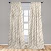 Ambesonne Gothic Curtains, Vintage Baroque Floral Skulls with Garden Flowers Flourishing Leaves, Window Treatments 2 Panel Set for Living Room Bedroom, Pair of – 28″ x 95″, Charcoal Grey and Dark Tan(Eggshell Warm Taupe Tan)