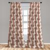 Ambesonne Gothic Curtains, Vintage Baroque Floral Skulls with Garden Flowers Flourishing Leaves, Window Treatments 2 Panel Set for Living Room Bedroom, Pair of – 28″ x 95″, Charcoal Grey and Dark Tan(Peacock Green Salmon)