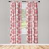 Ambesonne Gothic Curtains, Vintage Baroque Floral Skulls with Garden Flowers Flourishing Leaves, Window Treatments 2 Panel Set for Living Room Bedroom, Pair of – 28″ x 95″, Charcoal Grey and Dark Tan(Pastel Pink Grey Eggshell)