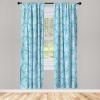 Ambesonne Gothic Curtains, Vintage Baroque Floral Skulls with Garden Flowers Flourishing Leaves, Window Treatments 2 Panel Set for Living Room Bedroom, Pair of – 28″ x 95″, Charcoal Grey and Dark Tan(Deep Sky Blue Pale Grey)