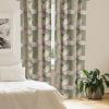 Ambesonne Gothic Curtains, Vintage Baroque Floral Skulls with Garden Flowers Flourishing Leaves, Window Treatments 2 Panel Set for Living Room Bedroom, Pair of – 28″ x 95″, Charcoal Grey and Dark Tan(Green Brown Pale Pink)
