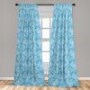 Ambesonne Gothic Curtains, Vintage Baroque Floral Skulls with Garden Flowers Flourishing Leaves, Window Treatments 2 Panel Set for Living Room Bedroom, Pair of – 28″ x 95″, Charcoal Grey and Dark Tan(Deep Sky Blue Pale Grey)