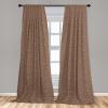 Ambesonne Gothic Curtains, Vintage Baroque Floral Skulls with Garden Flowers Flourishing Leaves, Window Treatments 2 Panel Set for Living Room Bedroom, Pair of – 28″ x 95″, Charcoal Grey and Dark Tan(Ecru Brown and Charcoal Grey)