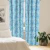 Ambesonne Gothic Curtains, Vintage Baroque Floral Skulls with Garden Flowers Flourishing Leaves, Window Treatments 2 Panel Set for Living Room Bedroom, Pair of – 28″ x 95″, Charcoal Grey and Dark Tan(Deep Sky Blue Pale Grey)