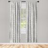 Ambesonne Gothic Curtains, Vintage Baroque Floral Skulls with Garden Flowers Flourishing Leaves, Window Treatments 2 Panel Set for Living Room Bedroom, Pair of – 28″ x 95″, Charcoal Grey and Dark Tan(Coconut Pale Grey and Ivory)
