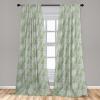 Ambesonne Gothic Curtains, Vintage Baroque Floral Skulls with Garden Flowers Flourishing Leaves, Window Treatments 2 Panel Set for Living Room Bedroom, Pair of – 28″ x 95″, Charcoal Grey and Dark Tan(Pale Grey Lime Green)
