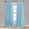 Ambesonne Gothic Curtains, Vintage Baroque Floral Skulls with Garden Flowers Flourishing Leaves, Window Treatments 2 Panel Set for Living Room Bedroom, Pair of – 28″ x 95″, Charcoal Grey and Dark Tan(Sky Blue Blush)