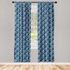Ambesonne Gothic Curtains, Vintage Baroque Floral Skulls with Garden Flowers Flourishing Leaves, Window Treatments 2 Panel Set for Living Room Bedroom, Pair of – 28″ x 95″, Charcoal Grey and Dark Tan(Night Blue Turquoise)
