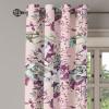 Ambesonne Hawaii Themed Grommet Curtain, Tropical Leaves Pattern with Neutral Colors Boho Summer Print, Decorative 2-Panel Window Drapes for Bedroom Living Room, 50″ x 54″, Pale Vermilion Seal Brown(Laurel Green and Eggplant)