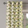 Ambesonne Hawaii Themed Grommet Curtain, Tropical Leaves Pattern with Neutral Colors Boho Summer Print, Decorative 2-Panel Window Drapes for Bedroom Living Room, 50″ x 54″, Pale Vermilion Seal Brown(Apple Green Fern Green)
