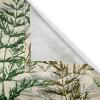 Ambesonne Hawaii Themed Grommet Curtain, Tropical Leaves Pattern with Neutral Colors Boho Summer Print, Decorative 2-Panel Window Drapes for Bedroom Living Room, 50″ x 54″, Pale Vermilion Seal Brown(Beige Emerald and Fawn)