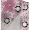 Ambesonne Hawaii Themed Grommet Curtain, Tropical Leaves Pattern with Neutral Colors Boho Summer Print, Decorative 2-Panel Window Drapes for Bedroom Living Room, 50″ x 54″, Pale Vermilion Seal Brown(Blush Hot Pink White)