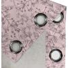Ambesonne Hawaii Themed Grommet Curtain, Tropical Leaves Pattern with Neutral Colors Boho Summer Print, Decorative 2-Panel Window Drapes for Bedroom Living Room, 50″ x 54″, Pale Vermilion Seal Brown(Blush Dried Rose)