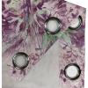 Ambesonne Hawaii Themed Grommet Curtain, Tropical Leaves Pattern with Neutral Colors Boho Summer Print, Decorative 2-Panel Window Drapes for Bedroom Living Room, 50″ x 54″, Pale Vermilion Seal Brown(Shamrock Green Eggplant)