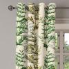 Ambesonne Hawaii Themed Grommet Curtain, Tropical Leaves Pattern with Neutral Colors Boho Summer Print, Decorative 2-Panel Window Drapes for Bedroom Living Room, 50″ x 54″, Pale Vermilion Seal Brown(Beige Emerald and Fawn)