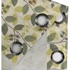 Ambesonne Hawaii Themed Grommet Curtain, Tropical Leaves Pattern with Neutral Colors Boho Summer Print, Decorative 2-Panel Window Drapes for Bedroom Living Room, 50″ x 54″, Pale Vermilion Seal Brown(Apple Green Fern Green)