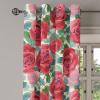 Ambesonne Hawaii Themed Grommet Curtain, Tropical Leaves Pattern with Neutral Colors Boho Summer Print, Decorative 2-Panel Window Drapes for Bedroom Living Room, 50″ x 54″, Pale Vermilion Seal Brown(Dark Pink Green and Blue)