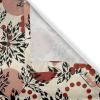 Ambesonne Hawaii Themed Grommet Curtain, Tropical Leaves Pattern with Neutral Colors Boho Summer Print, Decorative 2-Panel Window Drapes for Bedroom Living Room, 50″ x 54″, Pale Vermilion Seal Brown(Raspberry Cream and Pale Ruby)