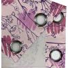 Ambesonne Hawaii Themed Grommet Curtain, Tropical Leaves Pattern with Neutral Colors Boho Summer Print, Decorative 2-Panel Window Drapes for Bedroom Living Room, 50″ x 54″, Pale Vermilion Seal Brown(Soft Pink and Dark Purple)