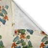 Ambesonne Hawaii Themed Grommet Curtain, Tropical Leaves Pattern with Neutral Colors Boho Summer Print, Decorative 2-Panel Window Drapes for Bedroom Living Room, 50″ x 54″, Pale Vermilion Seal Brown(Jade Green Pastel Green)