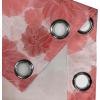 Ambesonne Hawaii Themed Grommet Curtain, Tropical Leaves Pattern with Neutral Colors Boho Summer Print, Decorative 2-Panel Window Drapes for Bedroom Living Room, 50″ x 54″, Pale Vermilion Seal Brown(Coral Pale Maroon)