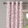 Ambesonne Hawaii Themed Grommet Curtain, Tropical Leaves Pattern with Neutral Colors Boho Summer Print, Decorative 2-Panel Window Drapes for Bedroom Living Room, 50″ x 54″, Pale Vermilion Seal Brown(Blush Dried Rose)