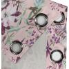 Ambesonne Hawaii Themed Grommet Curtain, Tropical Leaves Pattern with Neutral Colors Boho Summer Print, Decorative 2-Panel Window Drapes for Bedroom Living Room, 50″ x 54″, Pale Vermilion Seal Brown(Laurel Green and Eggplant)