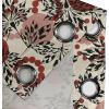 Ambesonne Hawaii Themed Grommet Curtain, Tropical Leaves Pattern with Neutral Colors Boho Summer Print, Decorative 2-Panel Window Drapes for Bedroom Living Room, 50″ x 54″, Pale Vermilion Seal Brown(Raspberry Cream and Pale Ruby)