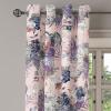 Ambesonne Hawaii Themed Grommet Curtain, Tropical Leaves Pattern with Neutral Colors Boho Summer Print, Decorative 2-Panel Window Drapes for Bedroom Living Room, 50″ x 54″, Pale Vermilion Seal Brown(Pale Pink and Multicolor)