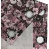 Ambesonne Hawaii Themed Grommet Curtain, Tropical Leaves Pattern with Neutral Colors Boho Summer Print, Decorative 2-Panel Window Drapes for Bedroom Living Room, 50″ x 54″, Pale Vermilion Seal Brown(Charcoal Grey Pale Pink)