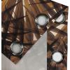 Ambesonne Hawaii Themed Grommet Curtain, Tropical Leaves Pattern with Neutral Colors Boho Summer Print, Decorative 2-Panel Window Drapes for Bedroom Living Room, 50″ x 54″, Pale Vermilion Seal Brown(Pale Vermilion Seal Brown)