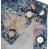 Ambesonne Hawaii Themed Grommet Curtain, Tropical Leaves Pattern with Neutral Colors Boho Summer Print, Decorative 2-Panel Window Drapes for Bedroom Living Room, 50″ x 54″, Pale Vermilion Seal Brown(Slate Blue and Blush)