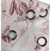 Ambesonne Hawaii Themed Grommet Curtain, Tropical Leaves Pattern with Neutral Colors Boho Summer Print, Decorative 2-Panel Window Drapes for Bedroom Living Room, 50″ x 54″, Pale Vermilion Seal Brown(Chocolate and Pale Pink)