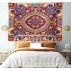 Ambesonne Hippie Tapestry, Modern Goth Scene of Wingy Skeleton Moon and Roundy Flowers Boho Dreamy, Fabric Wall Hanging Decor for Bedroom Living Room Dorm, 28″ X 23″, Eggshell Shamrock Green(Pale Orange)