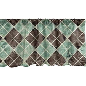Ambesonne Garden Scene Window Valance, Neutral Traditional Roses and Floral Pattern Boho Romance Print, Curtain Valance for Kitchen Bedroom Decor with Rod Pocket, 54″ X 18″, Cream White Dark Sepia(Peacock Green Taupe)