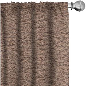 Ambesonne Gothic Curtains, Vintage Baroque Floral Skulls with Garden Flowers Flourishing Leaves, Window Treatments 2 Panel Set for Living Room Bedroom, Pair of – 28″ x 95″, Charcoal Grey and Dark Tan(Ecru Brown and Charcoal Grey)