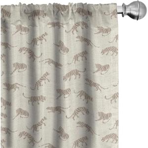 Ambesonne Gothic Curtains, Vintage Baroque Floral Skulls with Garden Flowers Flourishing Leaves, Window Treatments 2 Panel Set for Living Room Bedroom, Pair of – 28″ x 95″, Charcoal Grey and Dark Tan(Eggshell Warm Taupe Tan)