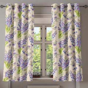 Ambesonne Hawaii Themed Grommet Curtain, Tropical Leaves Pattern with Neutral Colors Boho Summer Print, Decorative 2-Panel Window Drapes for Bedroom Living Room, 50″ x 54″, Pale Vermilion Seal Brown(Yellow Green Lavender)