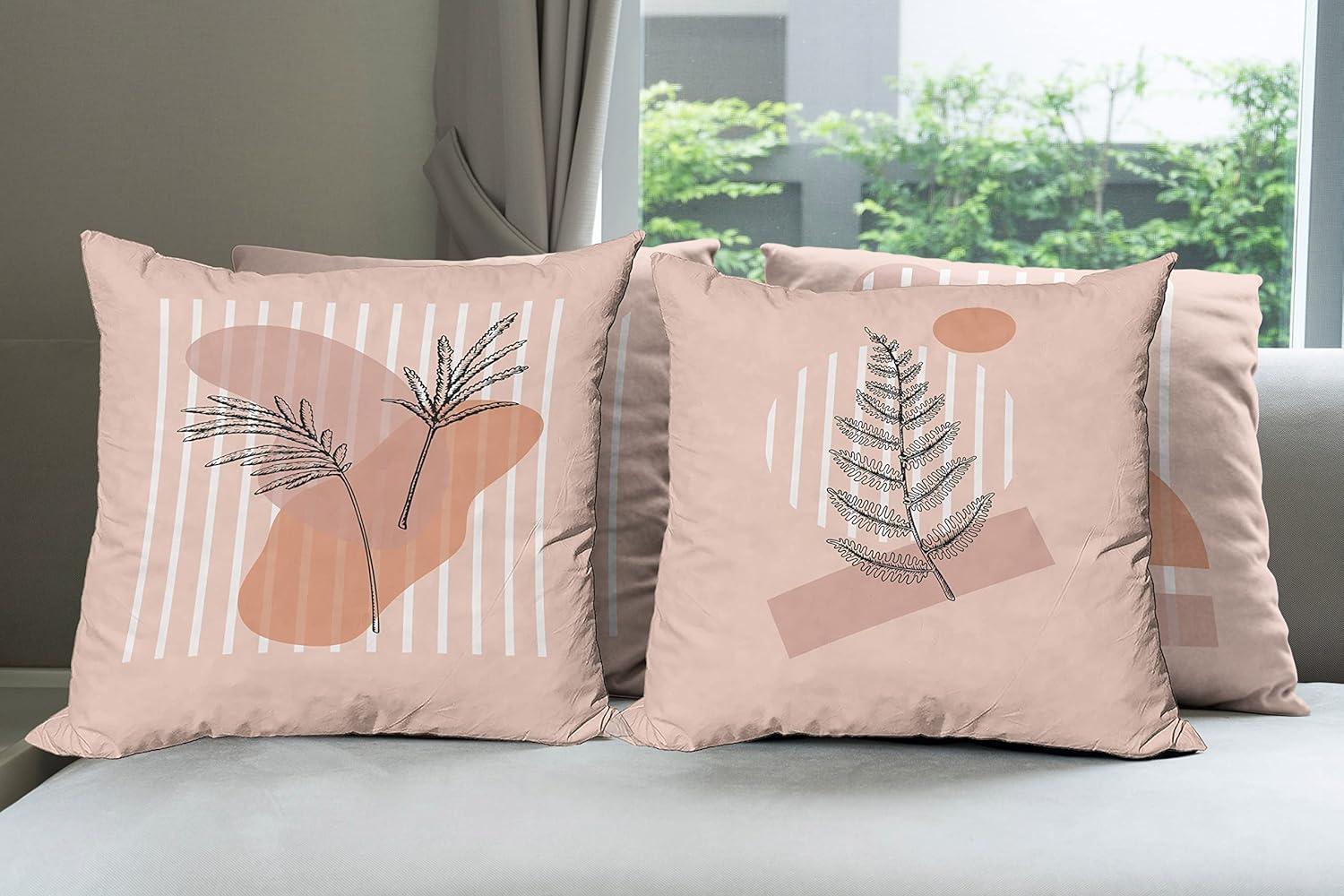 imageAmbesonne Alice in Wonderland Throw Pillow Cushion Cover Pack of 2 Rabbit Motion Cups Hearts and Flower Character Alice Cartoon Style Zippered DoubleSide Digital Print Decor 18 Black BluePeach and Salmon