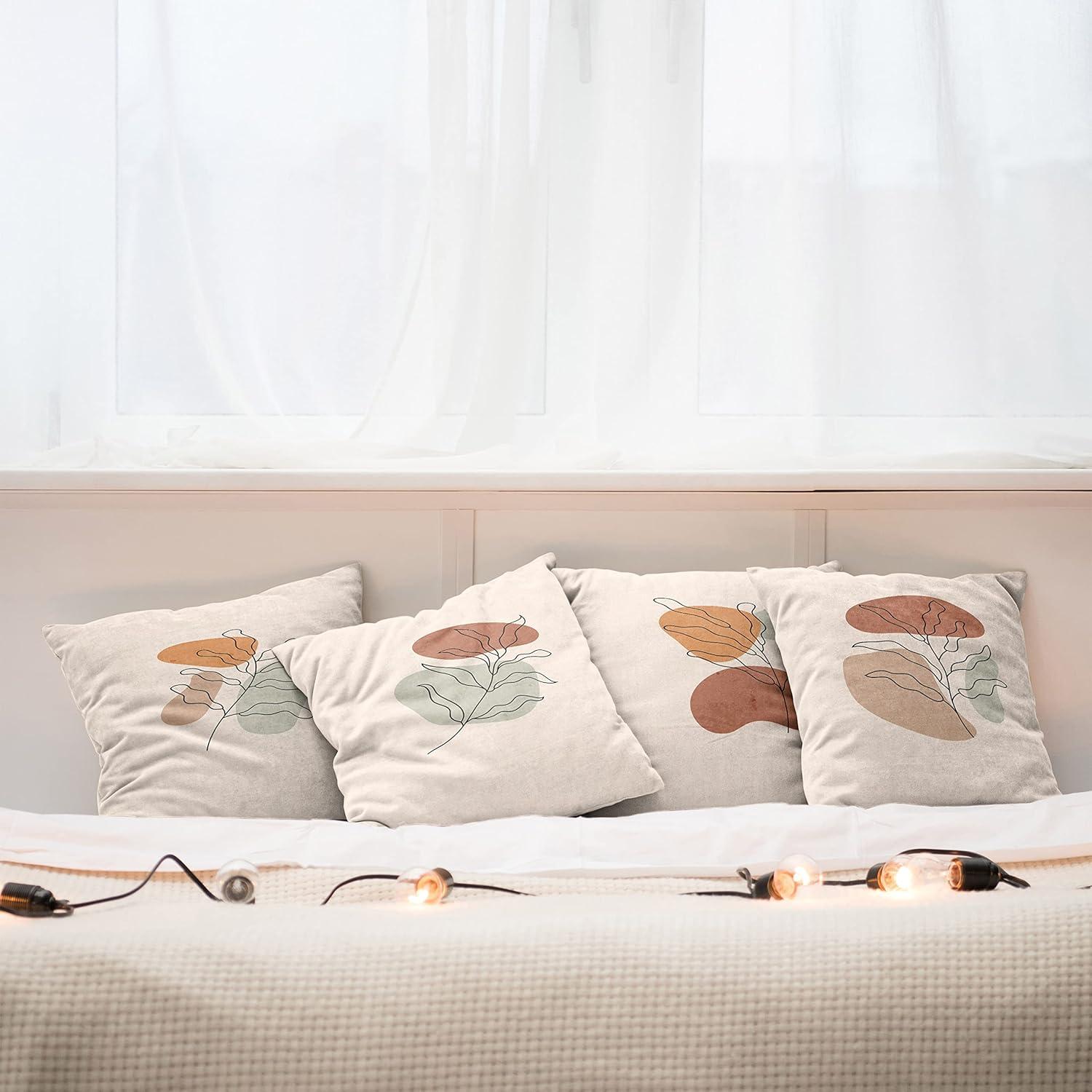 imageAmbesonne Alice in Wonderland Throw Pillow Cushion Cover Pack of 2 Rabbit Motion Cups Hearts and Flower Character Alice Cartoon Style Zippered DoubleSide Digital Print Decor 18 Black BluePale Peach and Multicolor