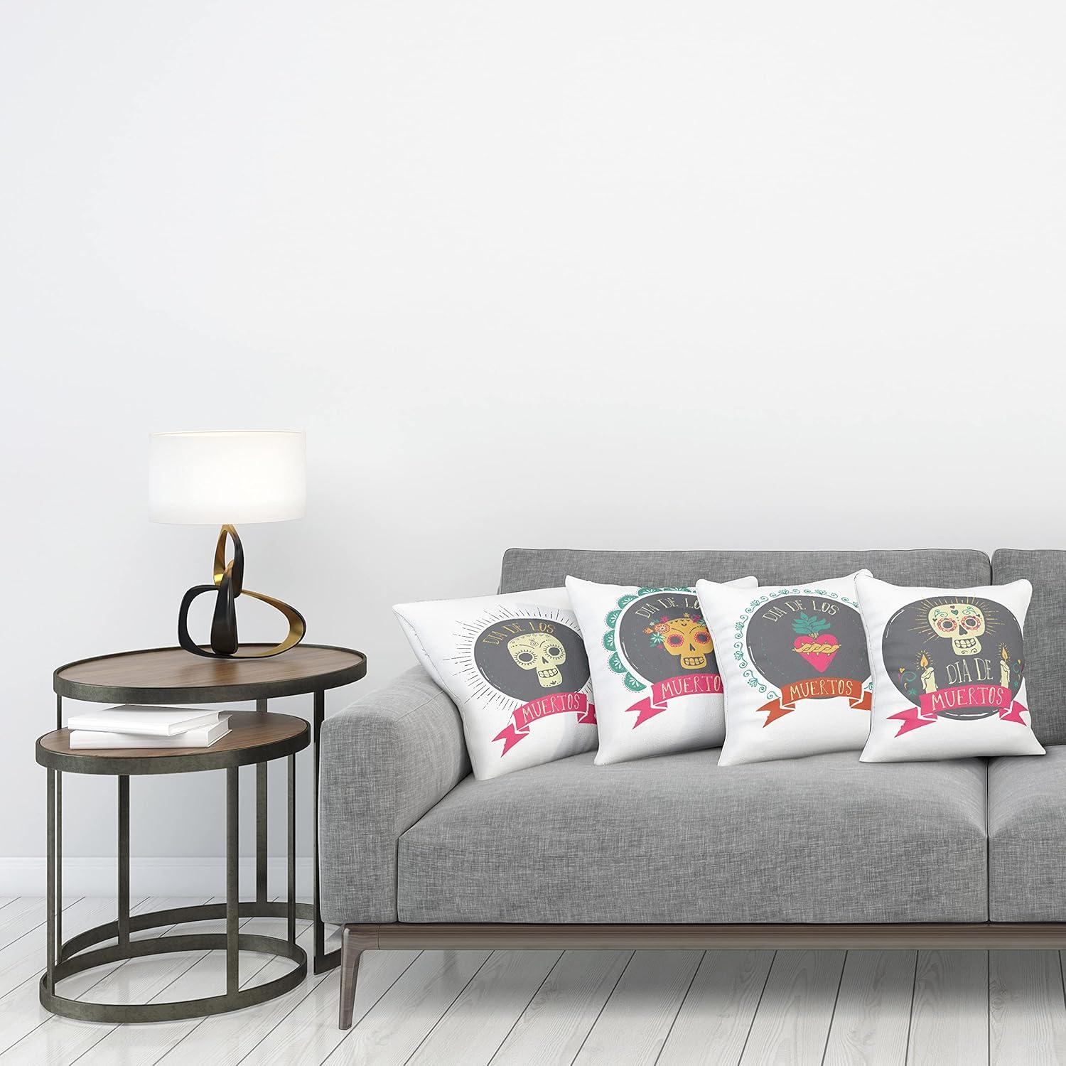 imageAmbesonne Alice in Wonderland Throw Pillow Cushion Cover Pack of 2 Rabbit Motion Cups Hearts and Flower Character Alice Cartoon Style Zippered DoubleSide Digital Print Decor 18 Black BlueGrey Pink and Pale Orange