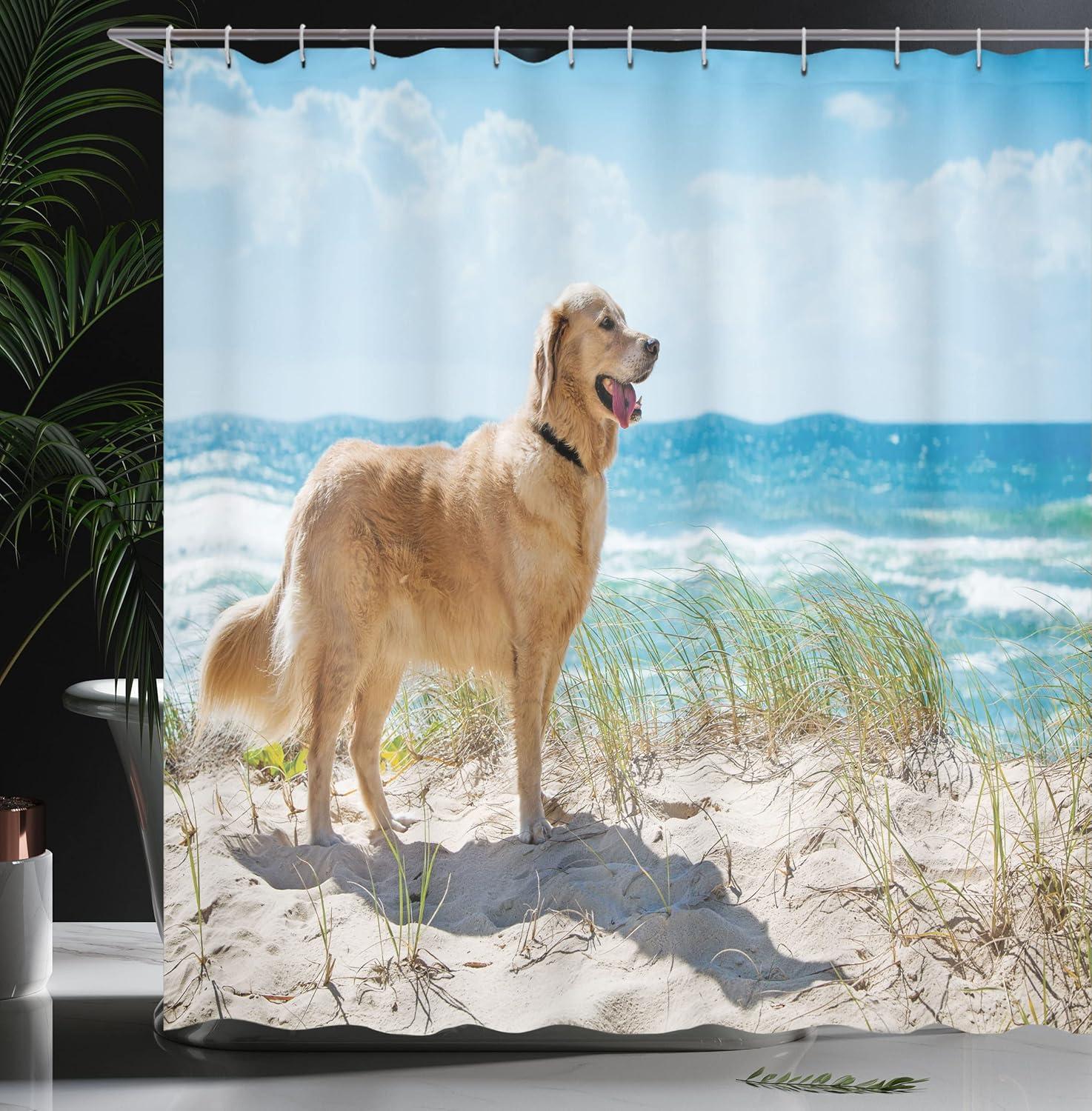 imageAmbesonne Cartoon Shower Curtain Curious Panda on an Exotic Branch Asian Bear Jungle Woods Illustration Cloth Fabric Bathroom Decor Set with Hooks 69 W x 75 L Fern Green White BlackGreen Camel