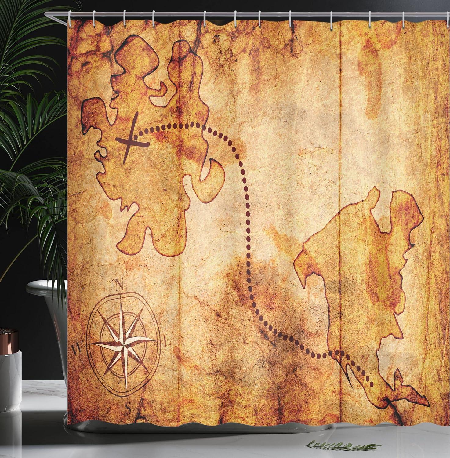 imageAmbesonne Duck Shower Curtain Cartoon Character Taking a Bath Colorful Drops Backdrop Dots Cloth Fabric Bathroom Decor Set with Hooks 69 W x 84 L Soft Blue Sky Blue YellowTan