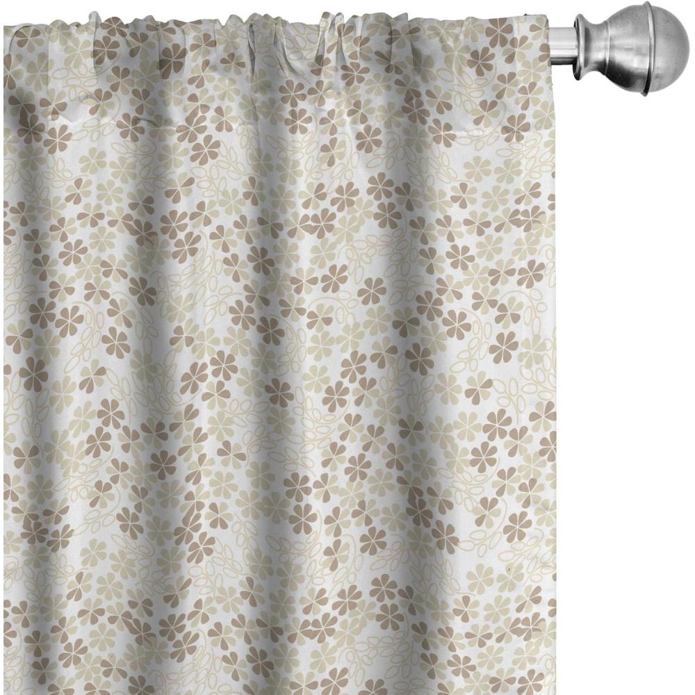 imageAmbesonne Cats Curtains Funny Colorful Graphic Kittens Cartoon Style Boys Girls Playroom Window Treatments 2 Panel Set for Living Room Bedroom Pair of  28 x 63 Cream OrangeBeige Umber