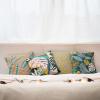Ambesonne Alice in Wonderland Throw Pillow Cushion Cover Pack of 2, Rabbit Motion Cups Hearts and Flower Character Alice Cartoon Style, Zippered Double-Side Digital Print Decor, 18″, Black Blue(Mustard Teal Blush)