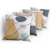 Ambesonne Alice in Wonderland Throw Pillow Cushion Cover Pack of 2, Rabbit Motion Cups Hearts and Flower Character Alice Cartoon Style, Zippered Double-Side Digital Print Decor, 18″, Black Blue(Beige Slate Blue and Rose)