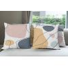 Ambesonne Alice in Wonderland Throw Pillow Cushion Cover Pack of 2, Rabbit Motion Cups Hearts and Flower Character Alice Cartoon Style, Zippered Double-Side Digital Print Decor, 18″, Black Blue(Beige Slate Blue and Rose)